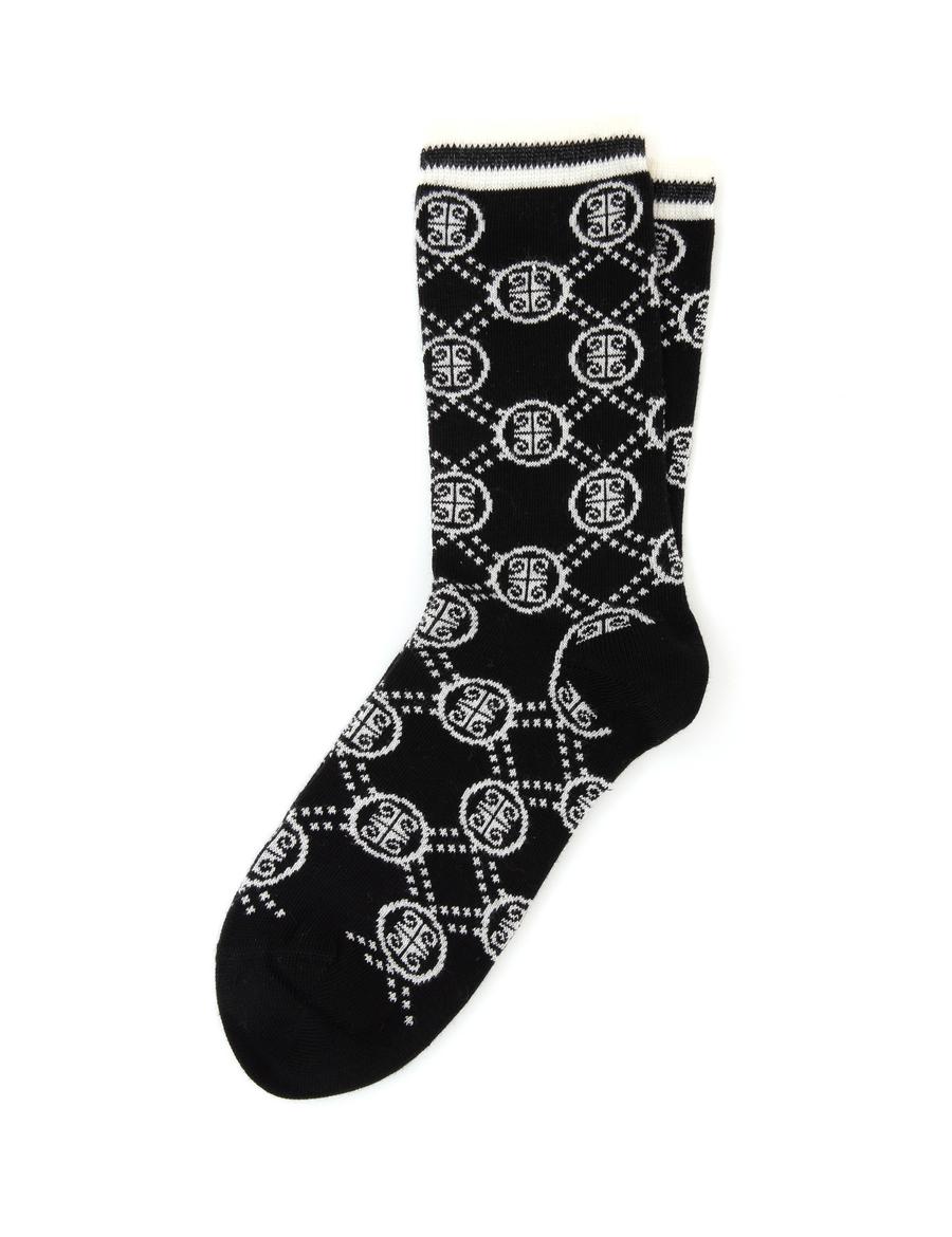 Kadın Siyah Jakarlı Çorap