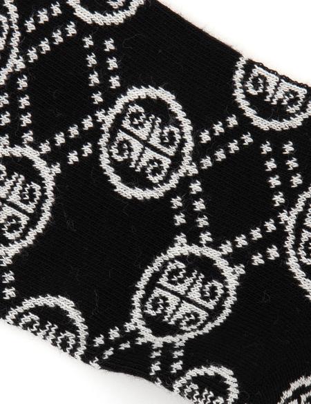 Kadın Siyah Jakarlı Çorap - 50301620002