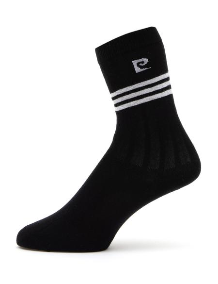 Kadın Siyah Logolu Soket Çorap - 50301629003