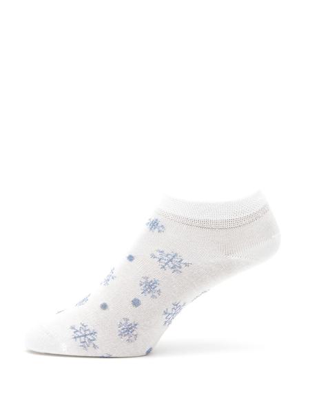 Kadın Mavi 2'li Patik Çorap - 50301618002