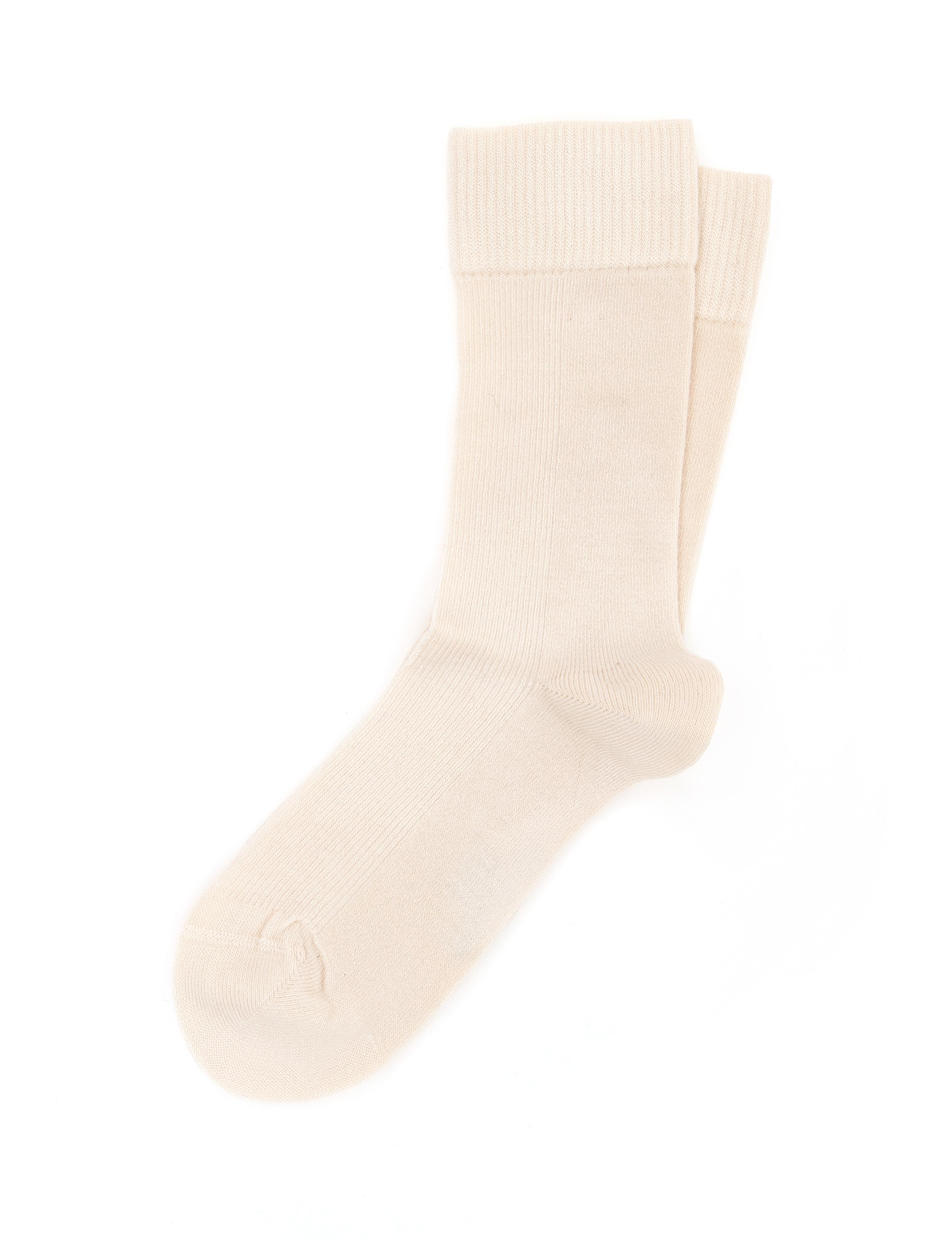 Kadın Ekru Soket Çorap