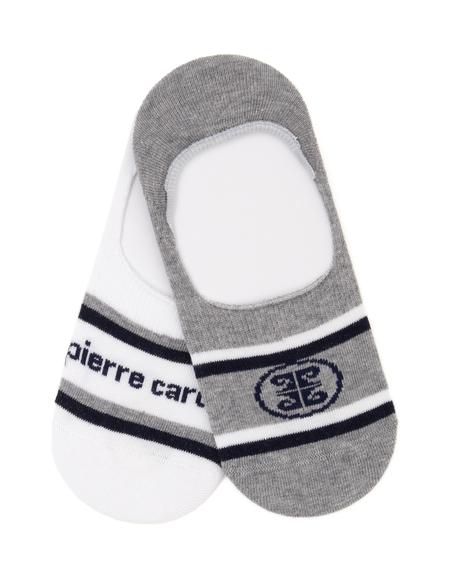 Kadın Gri 2'li Babet Çorap - 50301599001