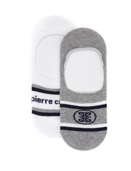 Kadın Gri 2'li Babet Çorap - 50301599001