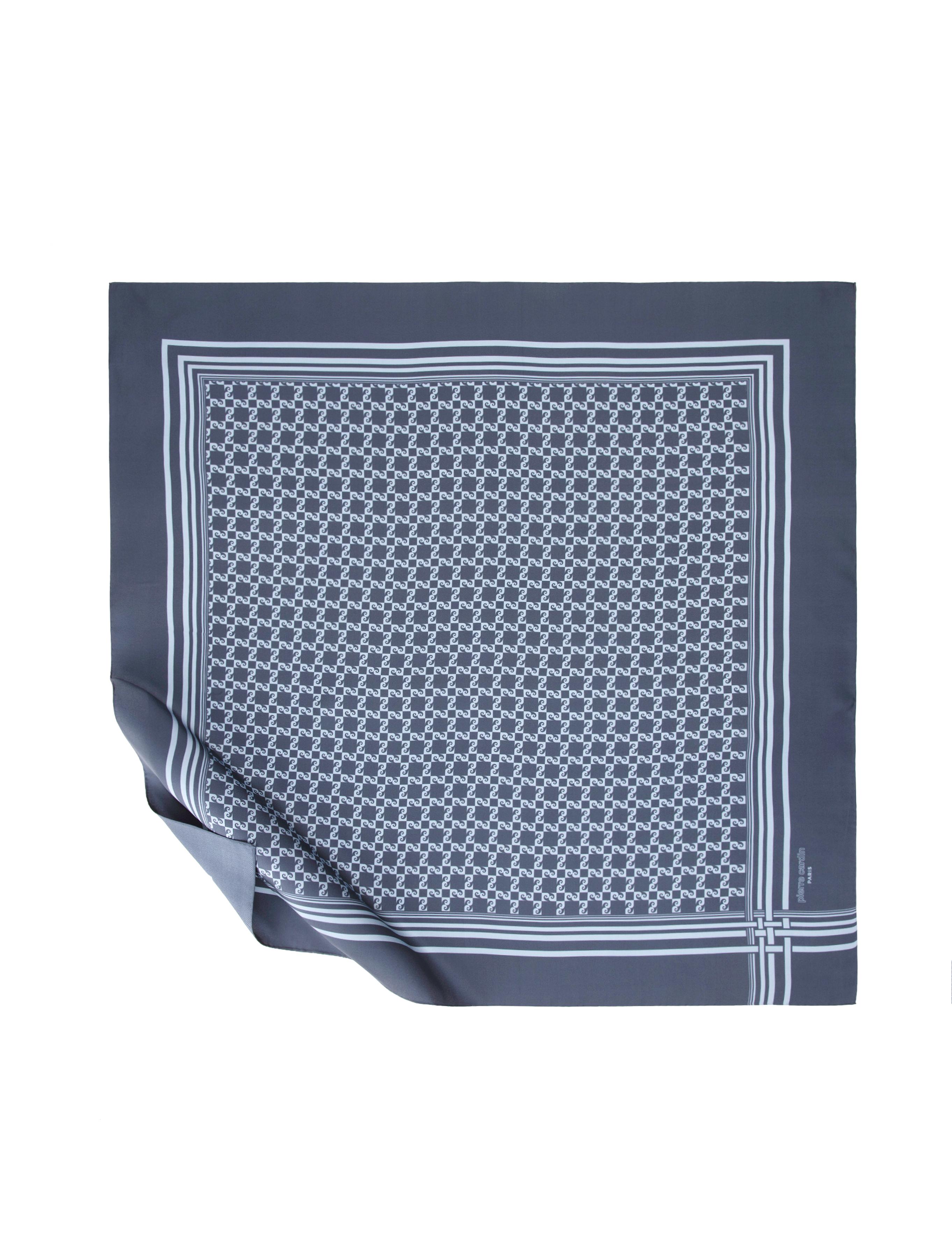 Lacivert İpek Eşarp