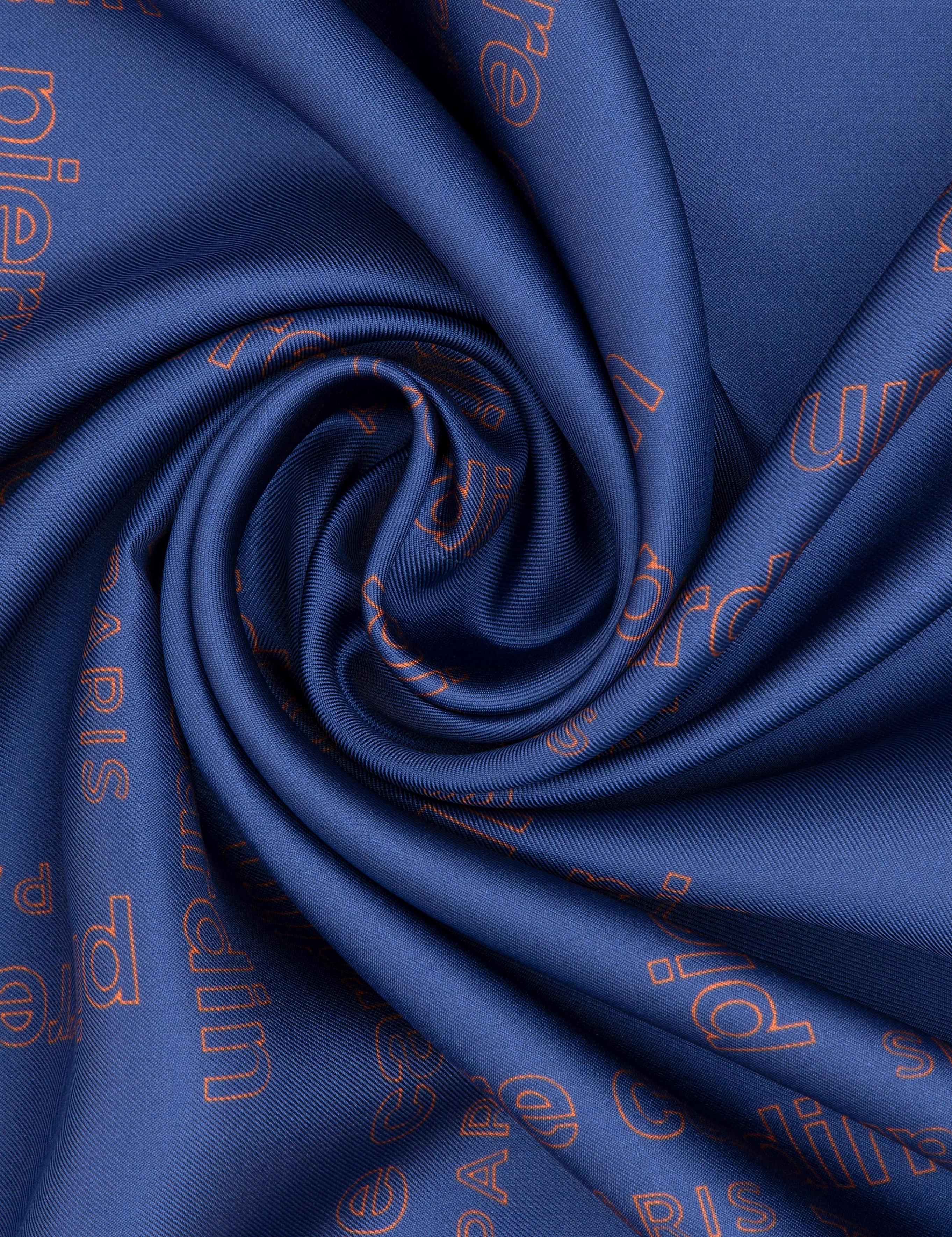 Turuncu İpek Eşarp