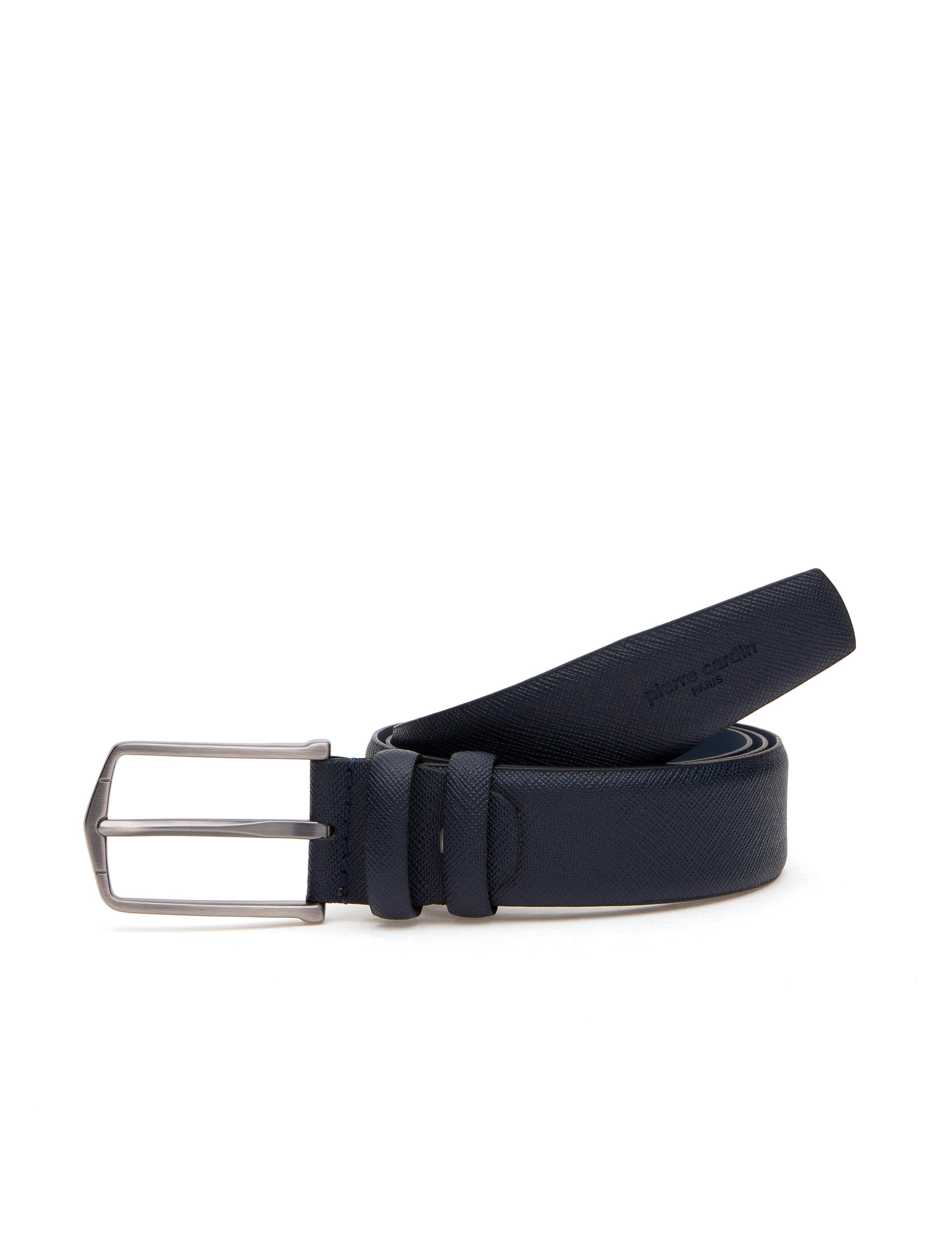 Lacivert %100 Deri Kemer