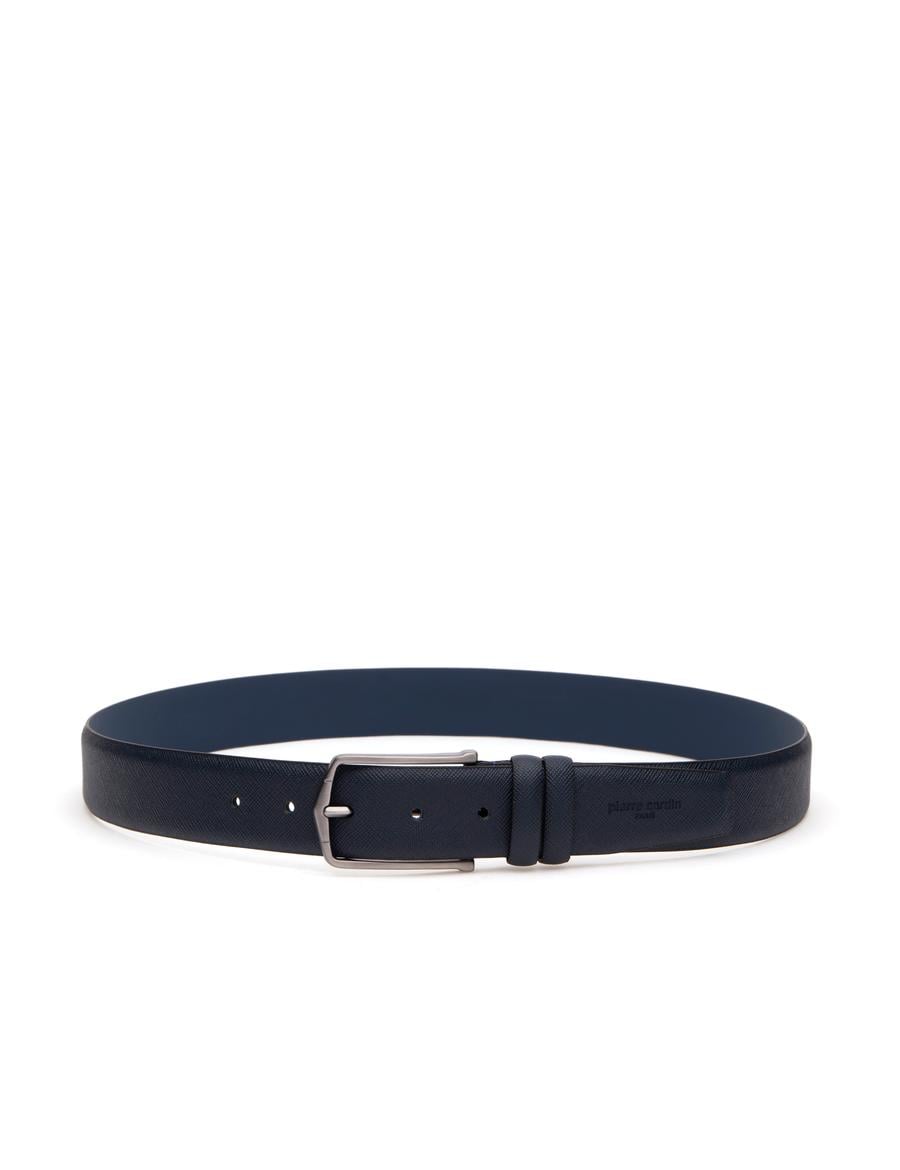 Lacivert %100 Deri Kemer