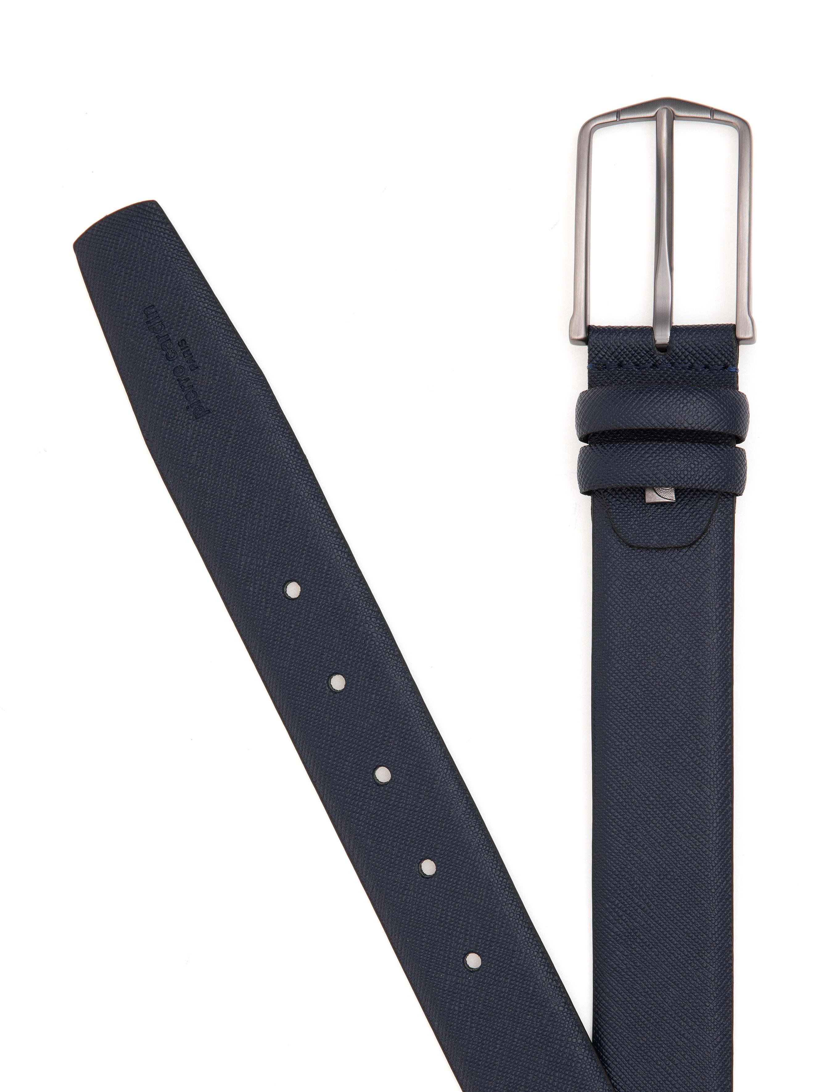 Lacivert %100 Deri Kemer