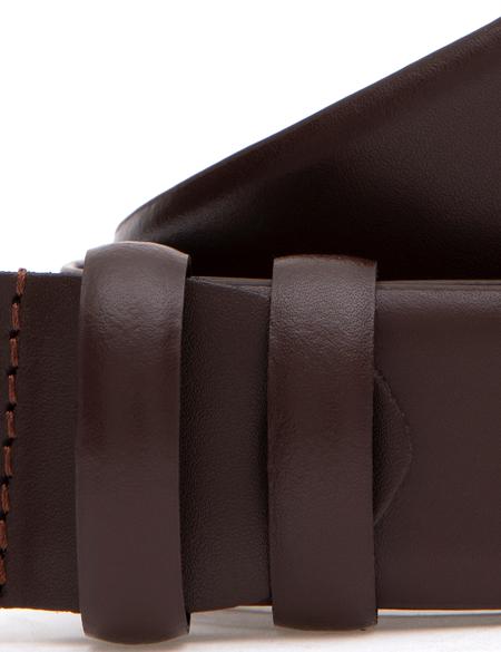 Kahverengi %100 Deri Denim Kemer - 50305133010