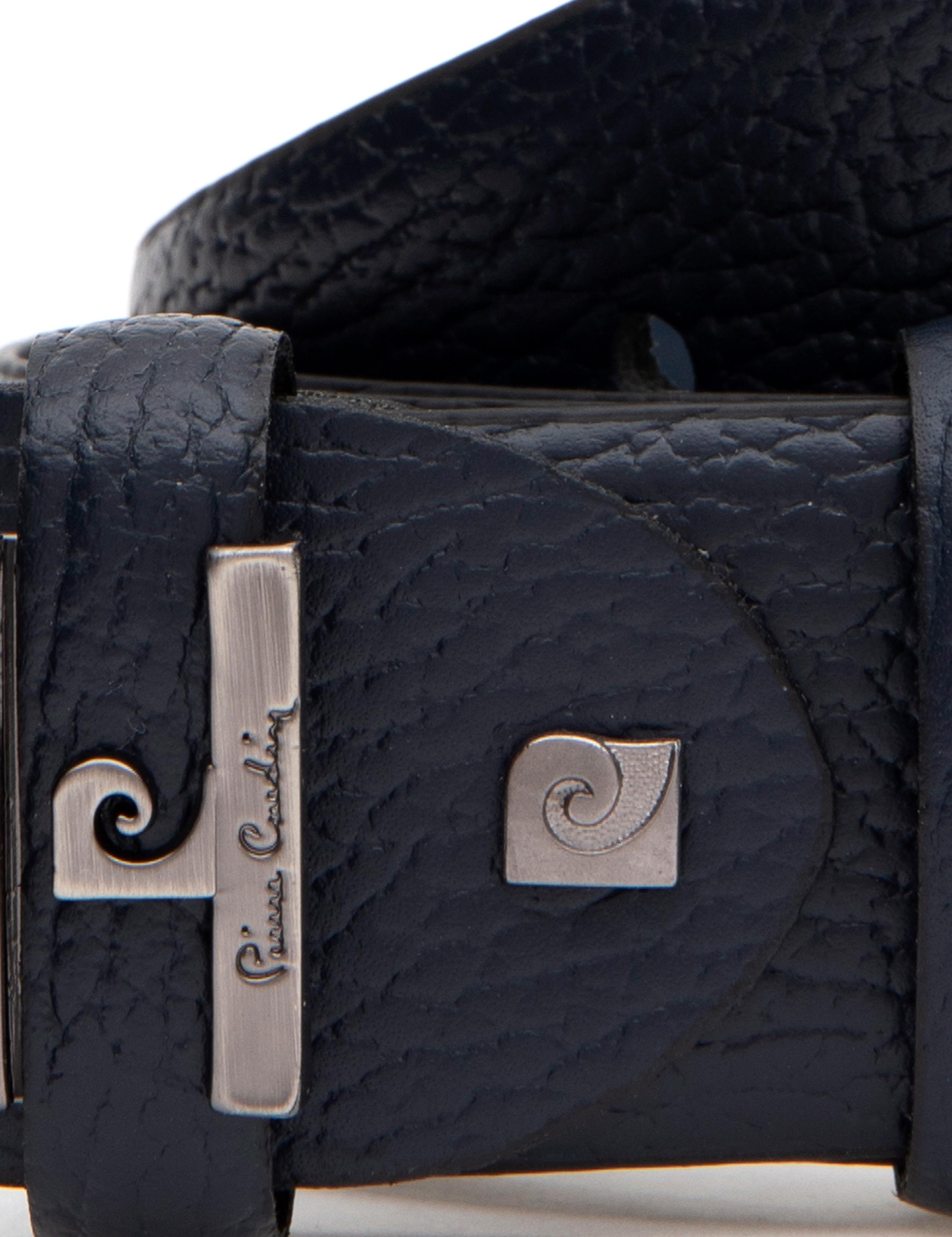 Lacivert %100 Deri Denim Kemer