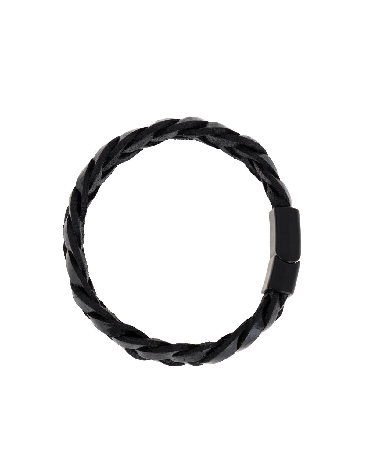 Siyah Deri Bileklik - 50306528001