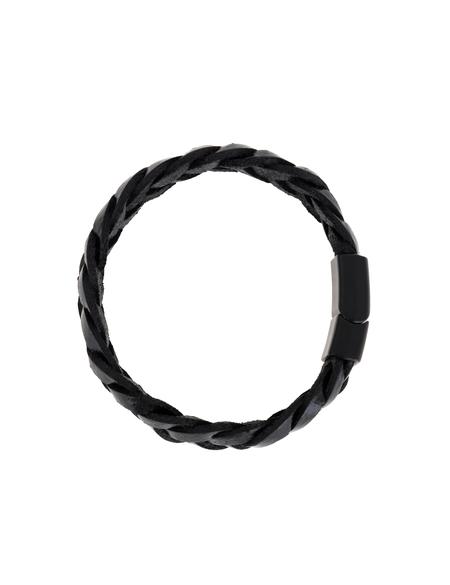 Siyah Deri Bileklik - 50306528001