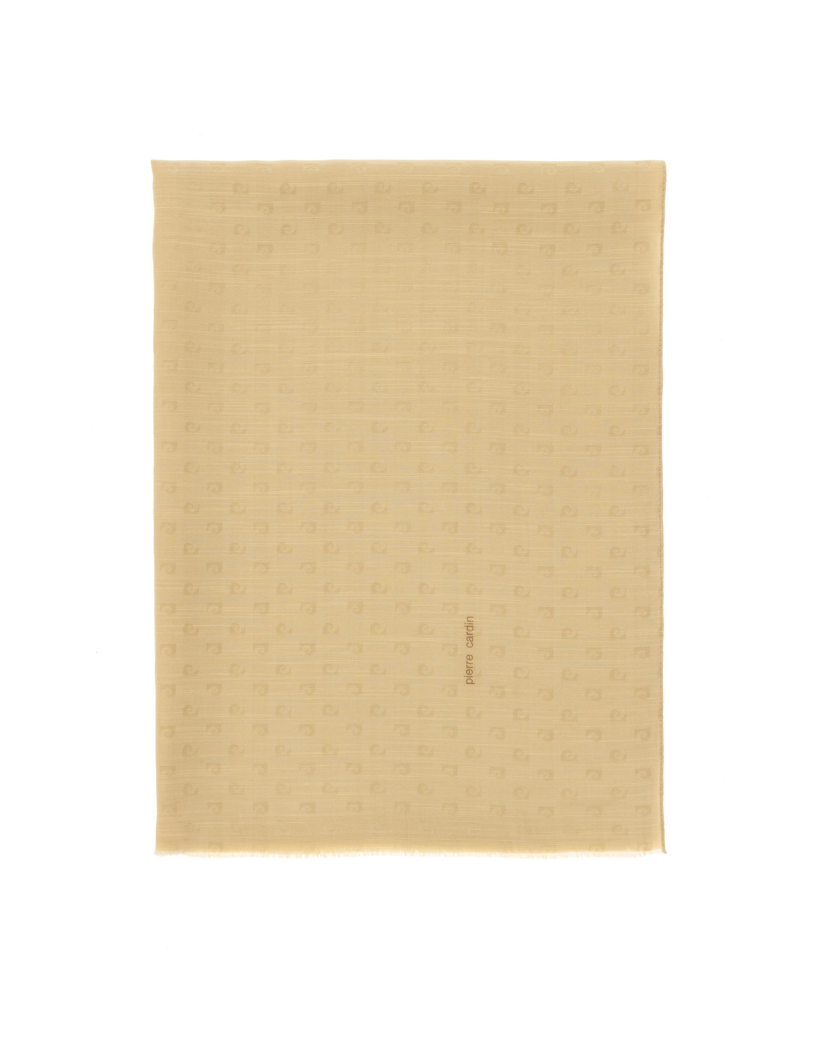 Sarı İpek Karışımlı Şal