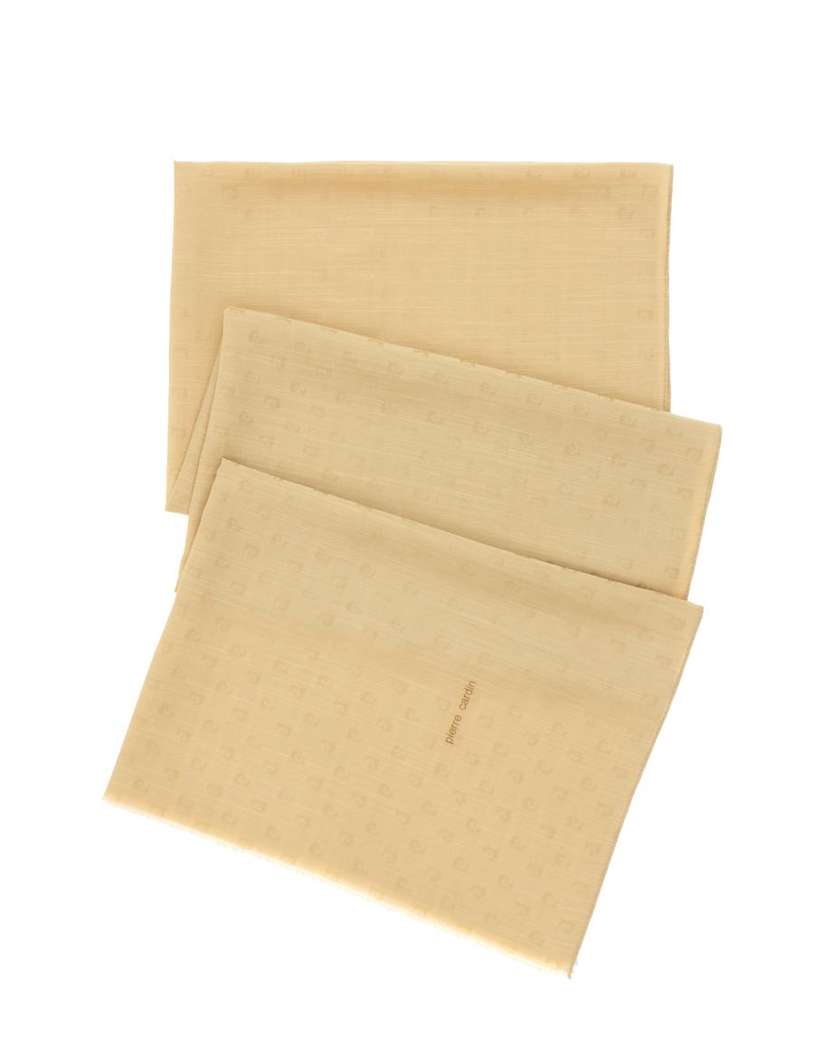 Sarı İpek Karışımlı Şal