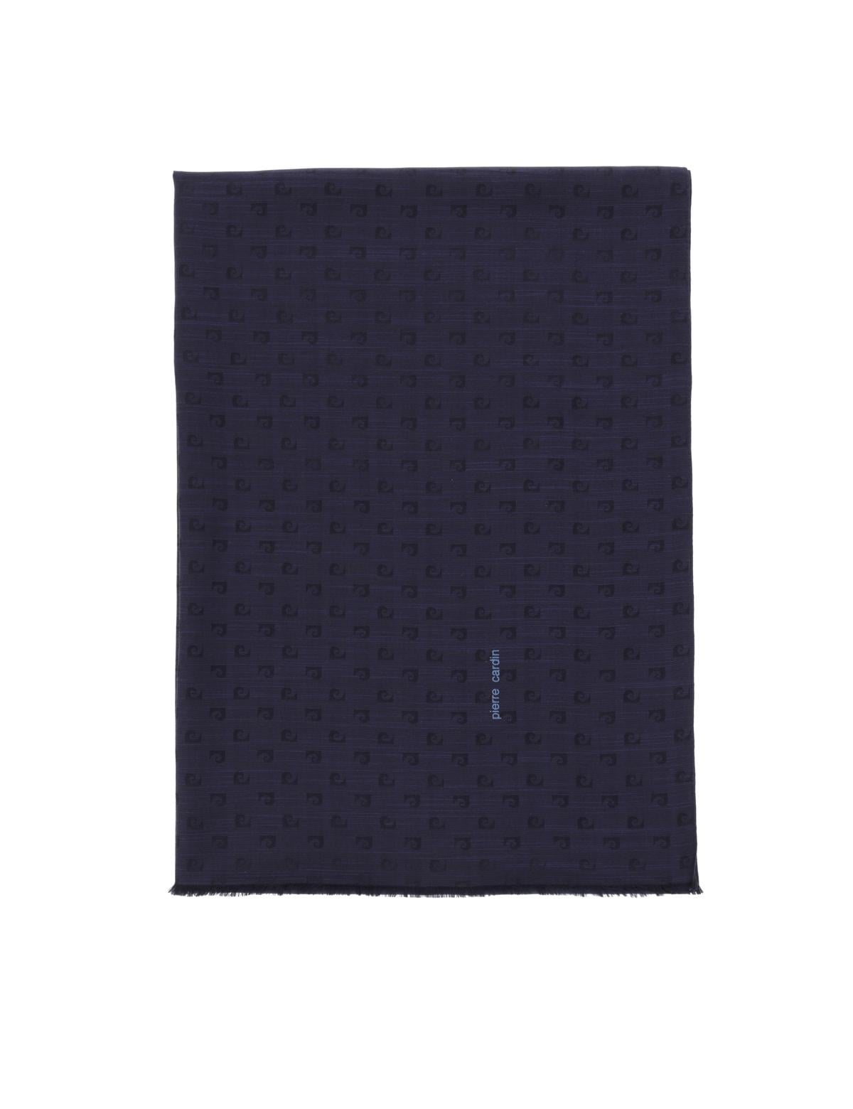 Lacivert İpek Karışımlı Şal - 50307661005