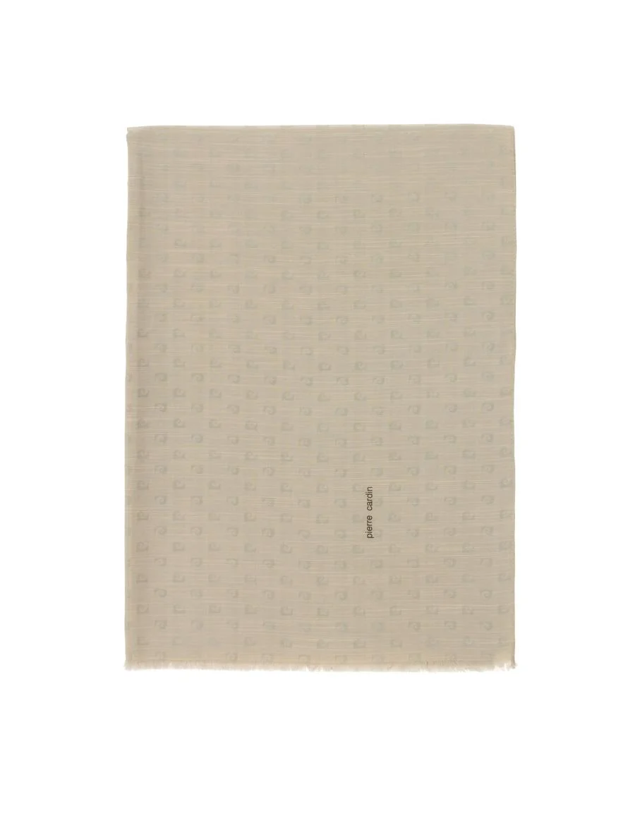 Ekru İpek Karışımlı Şal