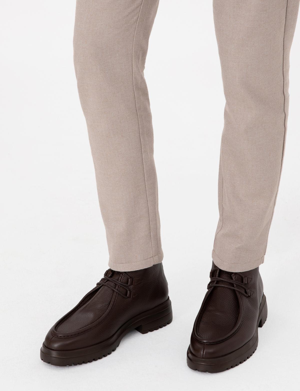 Kahverengi %100 Deri Bot - 50295667002