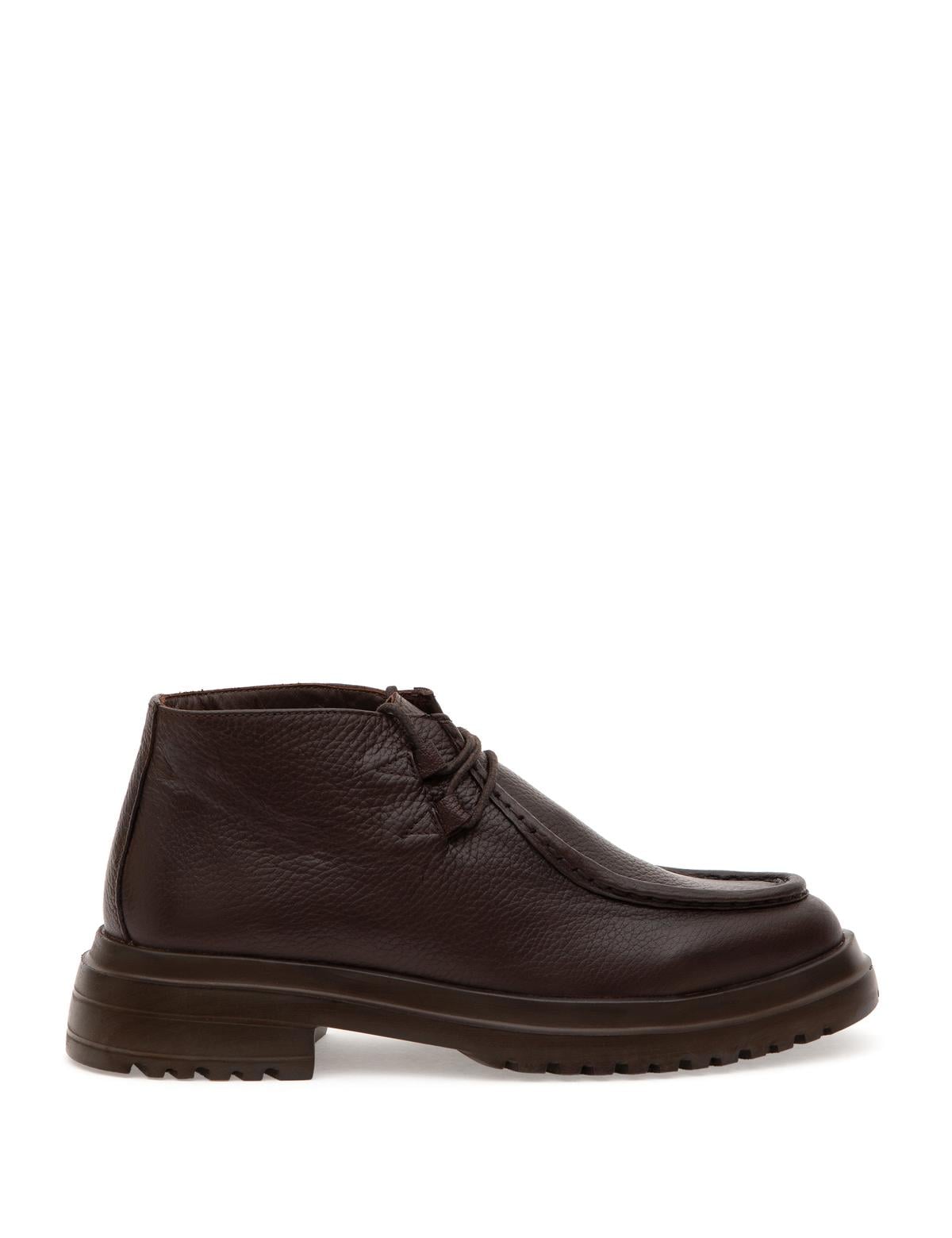 Kahverengi %100 Deri Bot - 50295667002