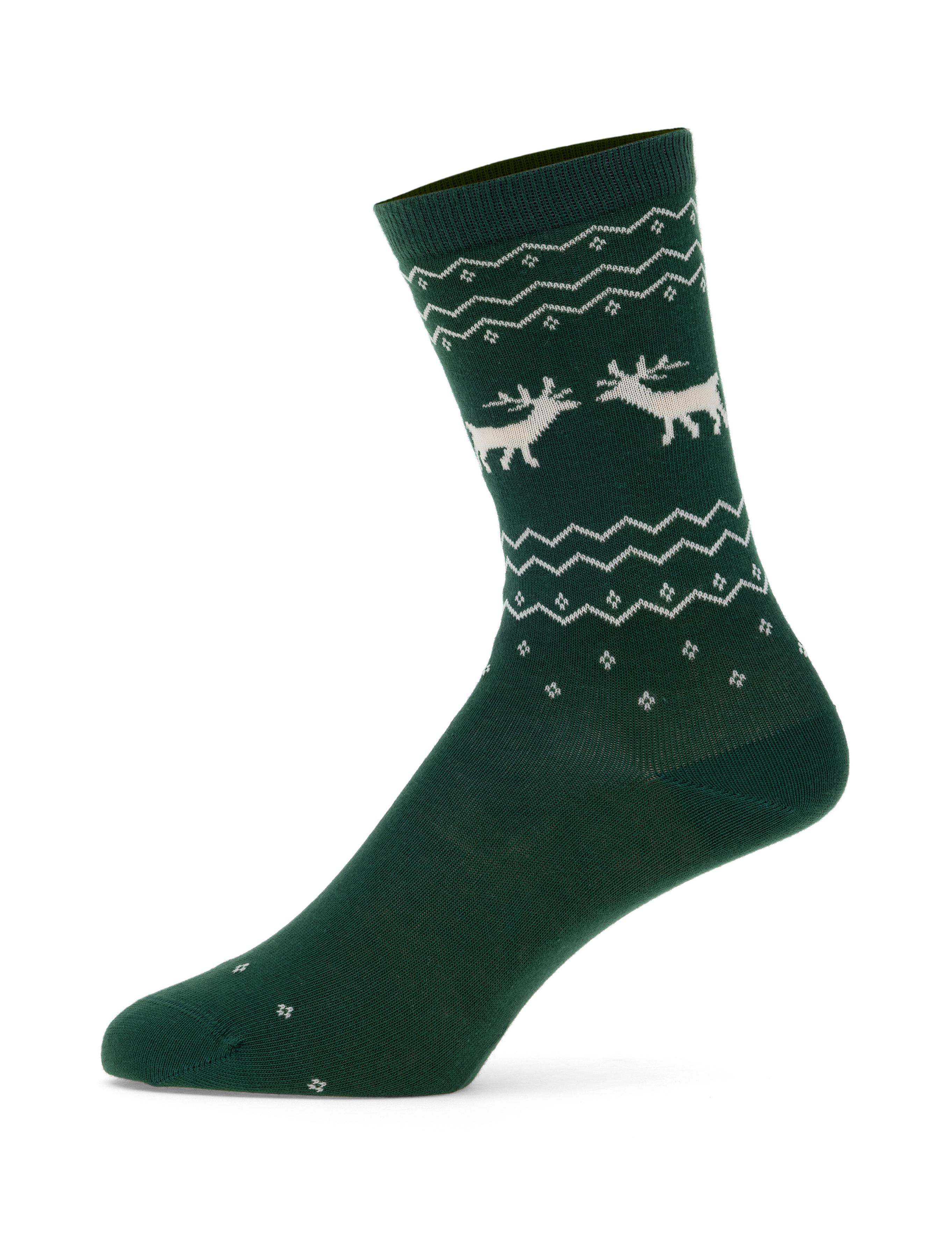 Kadın Kutulu Ekru 3'lü Yılbaşı Çorabı