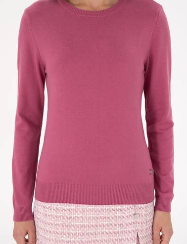 Gül Kurusu Slim Fit Basic Kazak