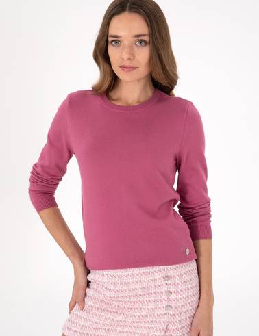 Gül Kurusu Slim Fit Basic Kazak