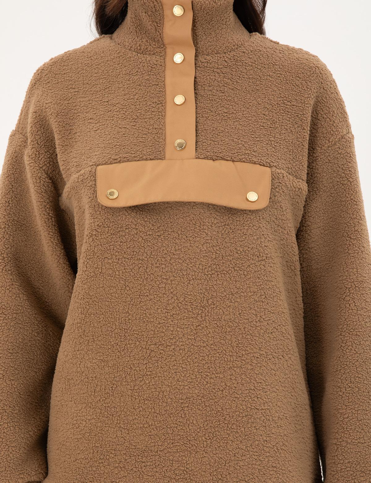 Camel Oversize Sweatshirt - 50290990004