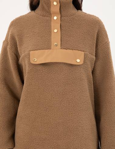 Camel Oversize Sweatshirt