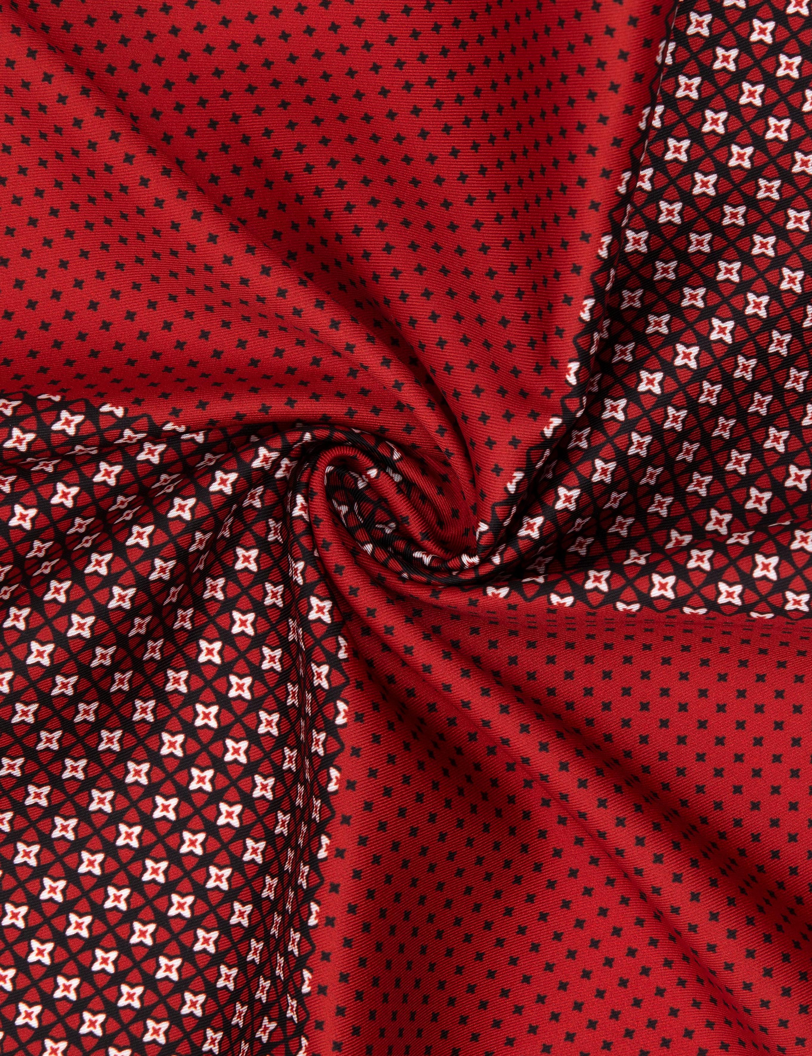 Kırmızı Desenli Mendil