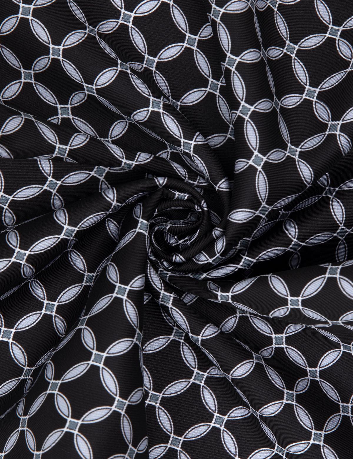 Siyah Desenli Mendil - 50305152001