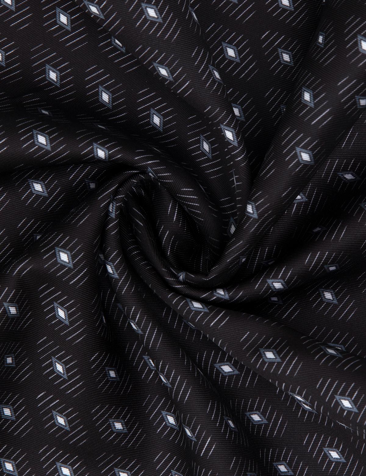 Siyah Desenli Mendil - 50305156001