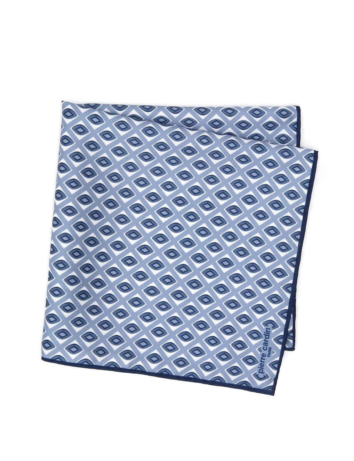 Lacivert Desenli Mendil