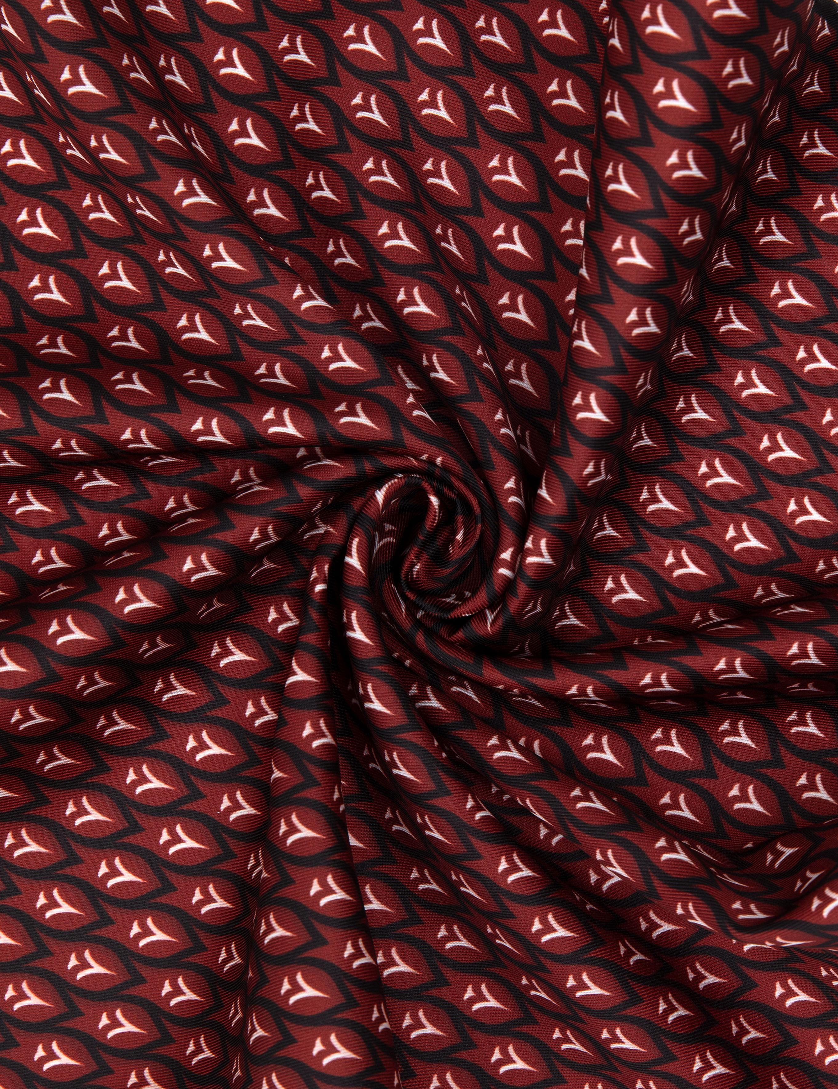 Bordo Desenli Mendil