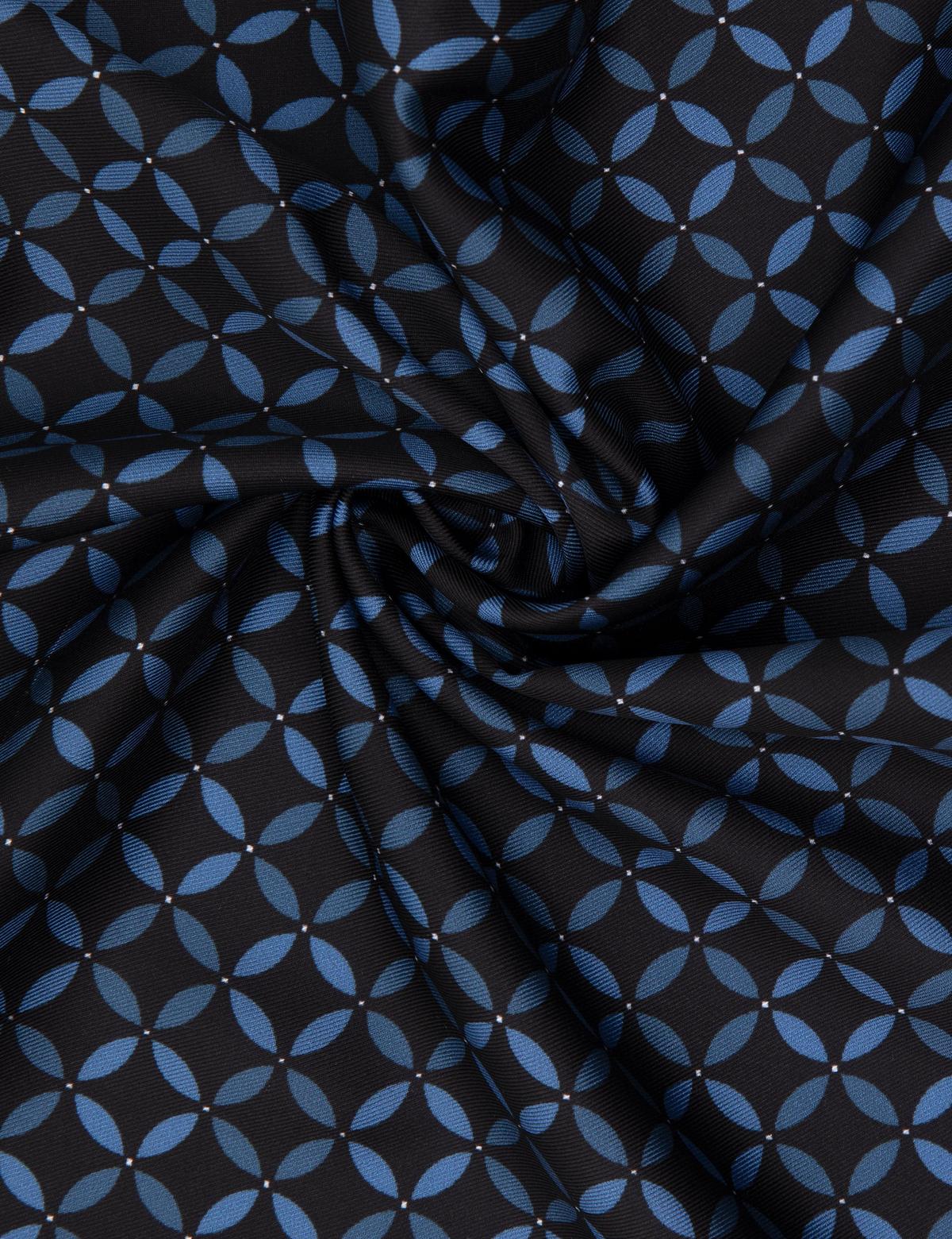 Lacivert Desenli Mendil - 50305208001