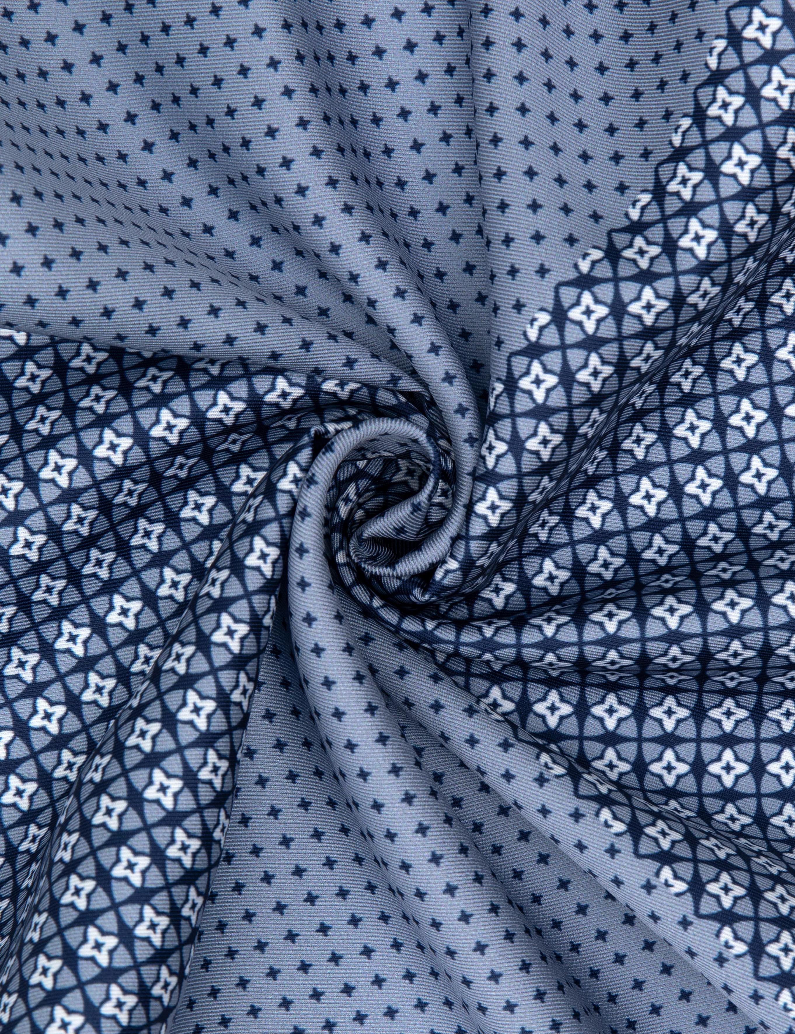 Lacivert Desenli Mendil