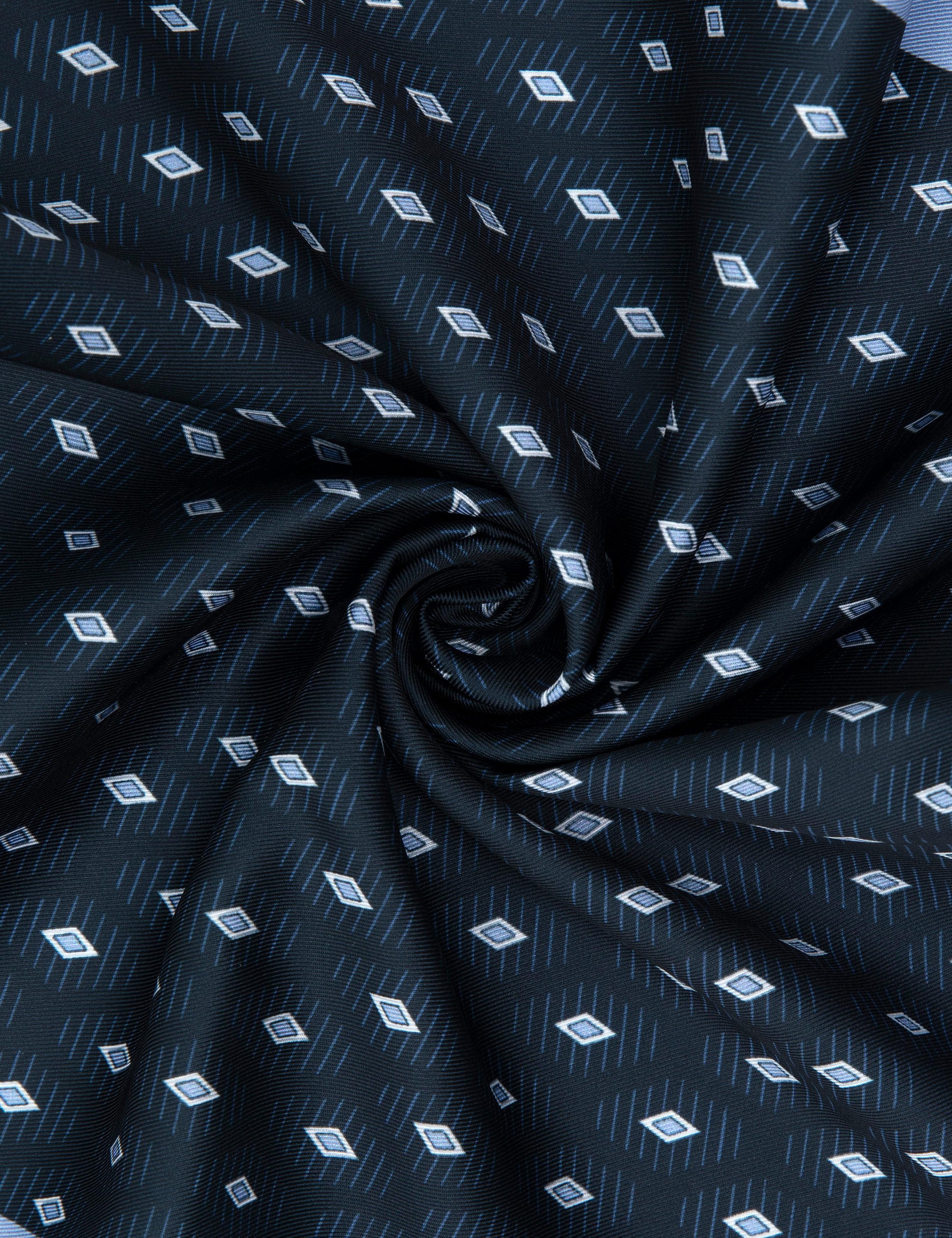 Lacivert Desenli Mendil