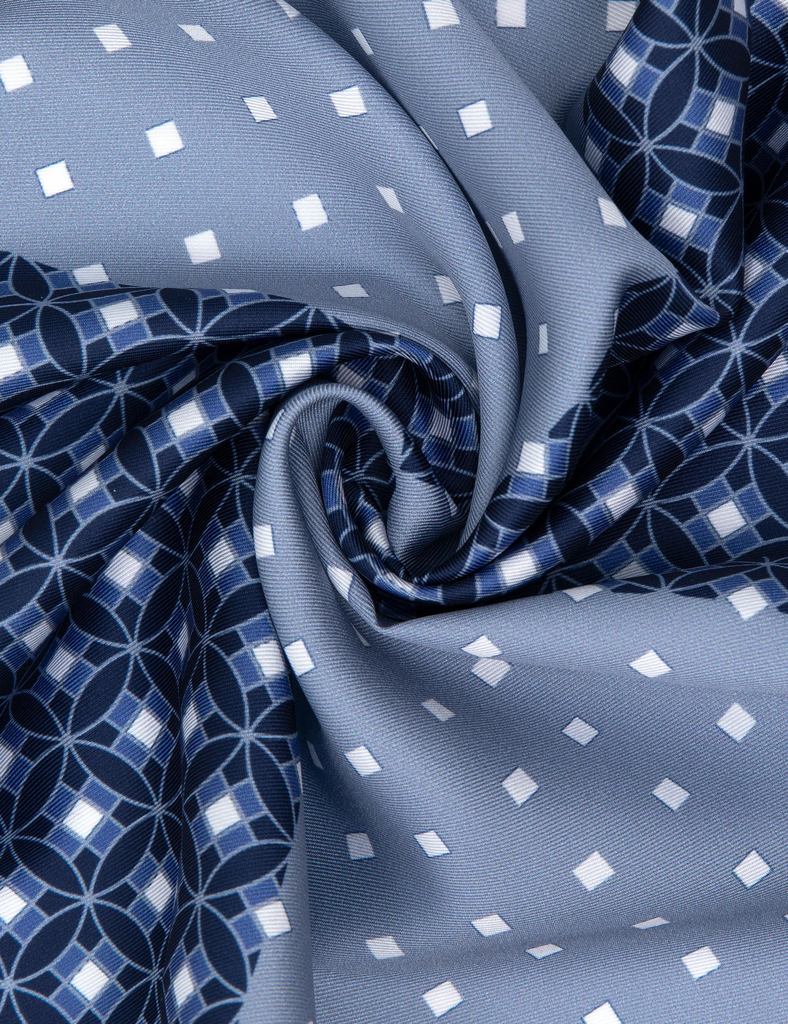 Lacivert Desenli Mendil