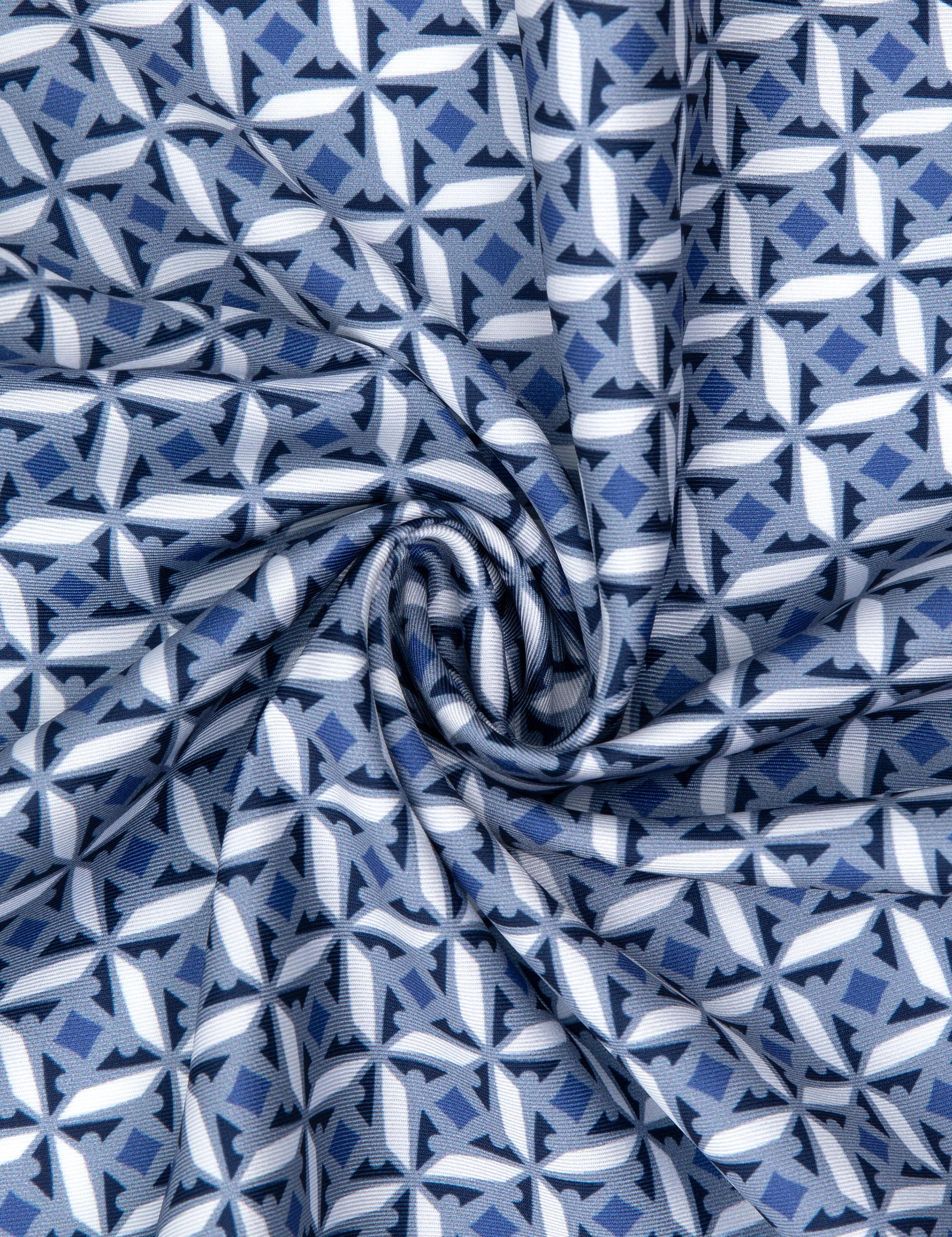 Lacivert Desenli Mendil