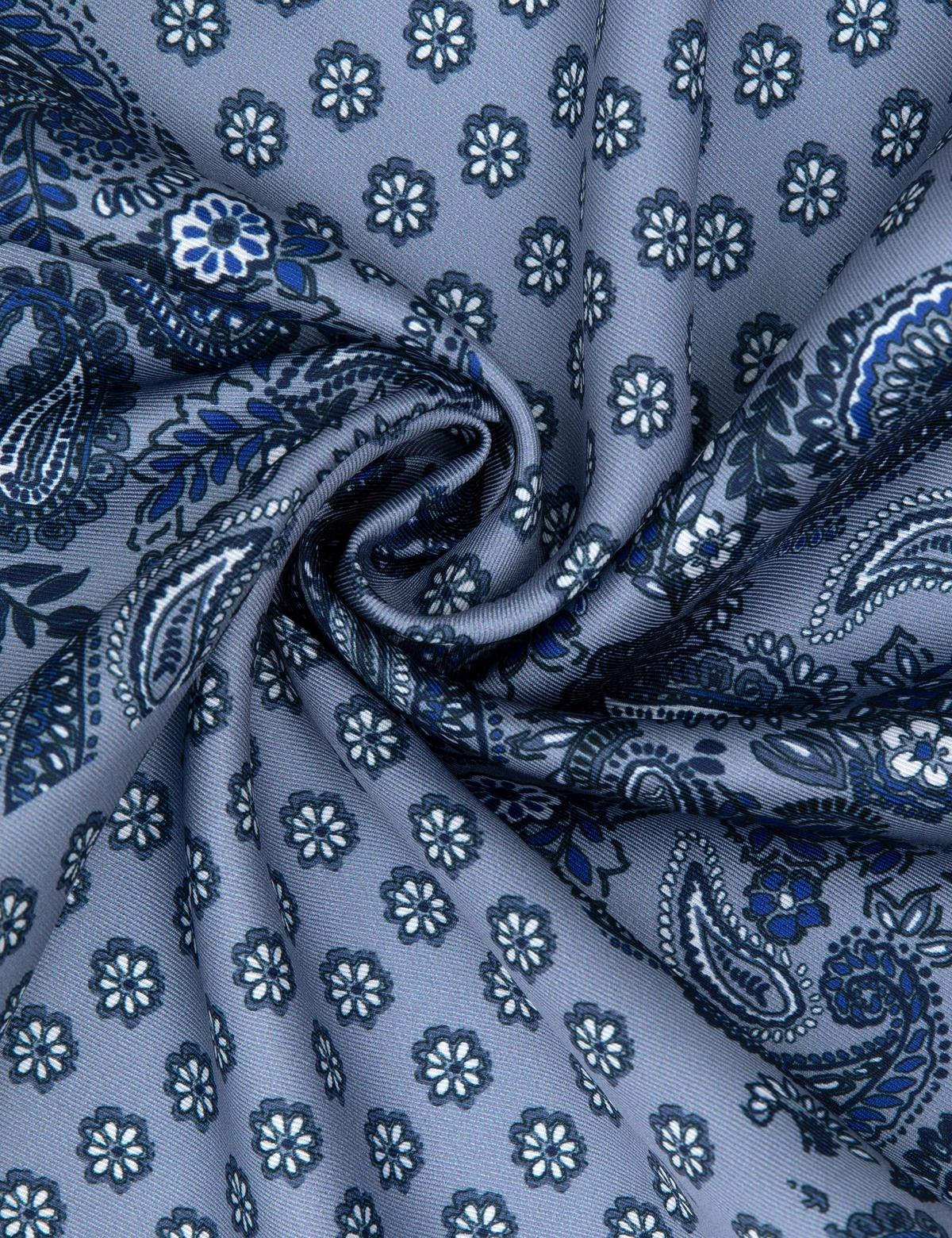 Lacivert Desenli Mendil - 50305221002