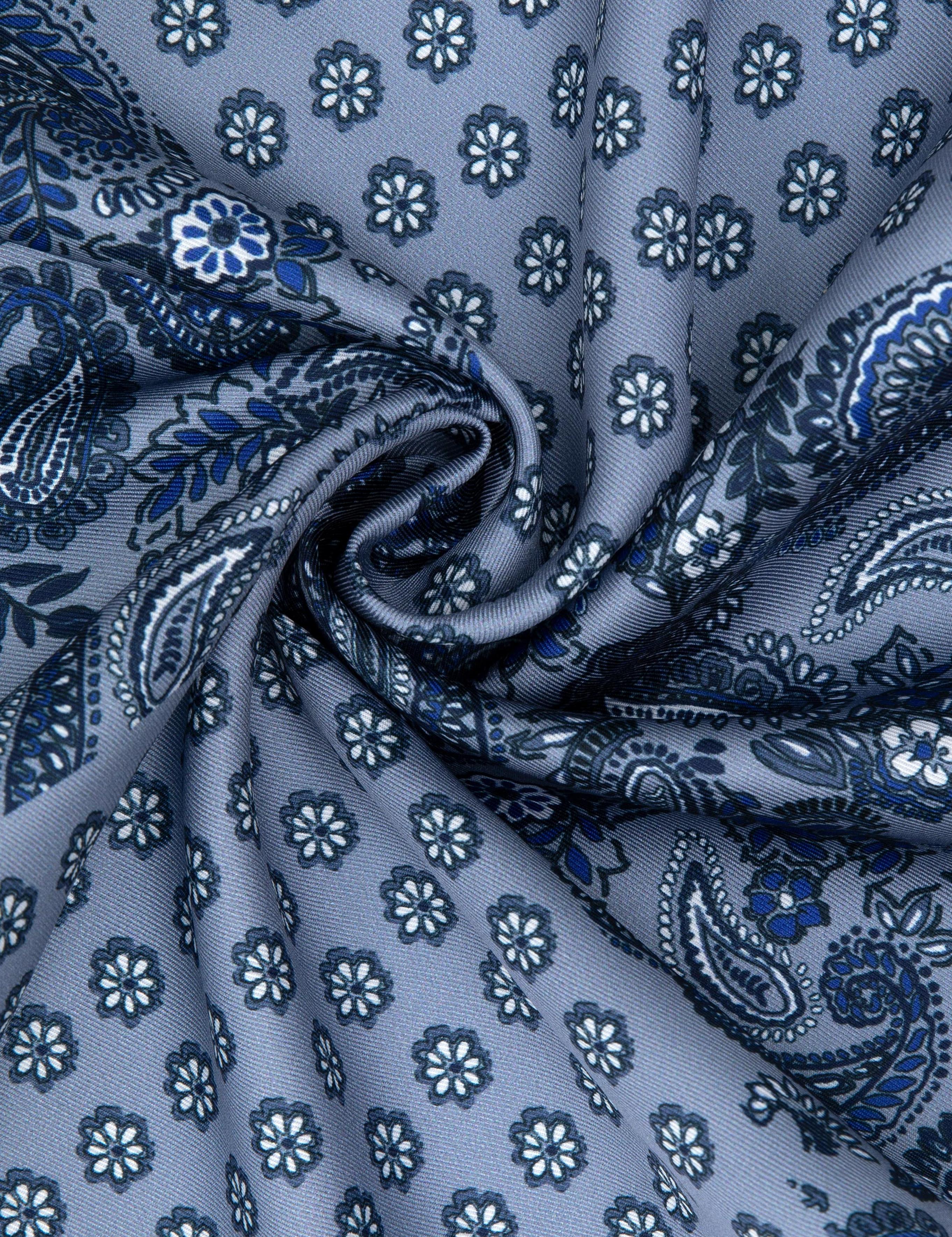 Lacivert Desenli Mendil