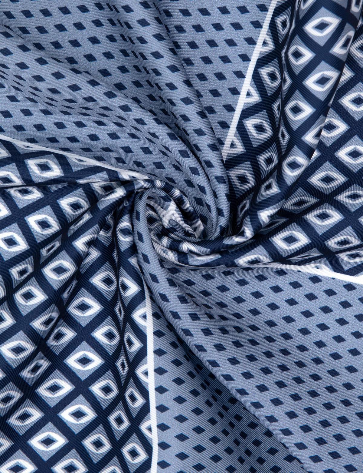 Lacivert Desenli Mendil - 50305217002