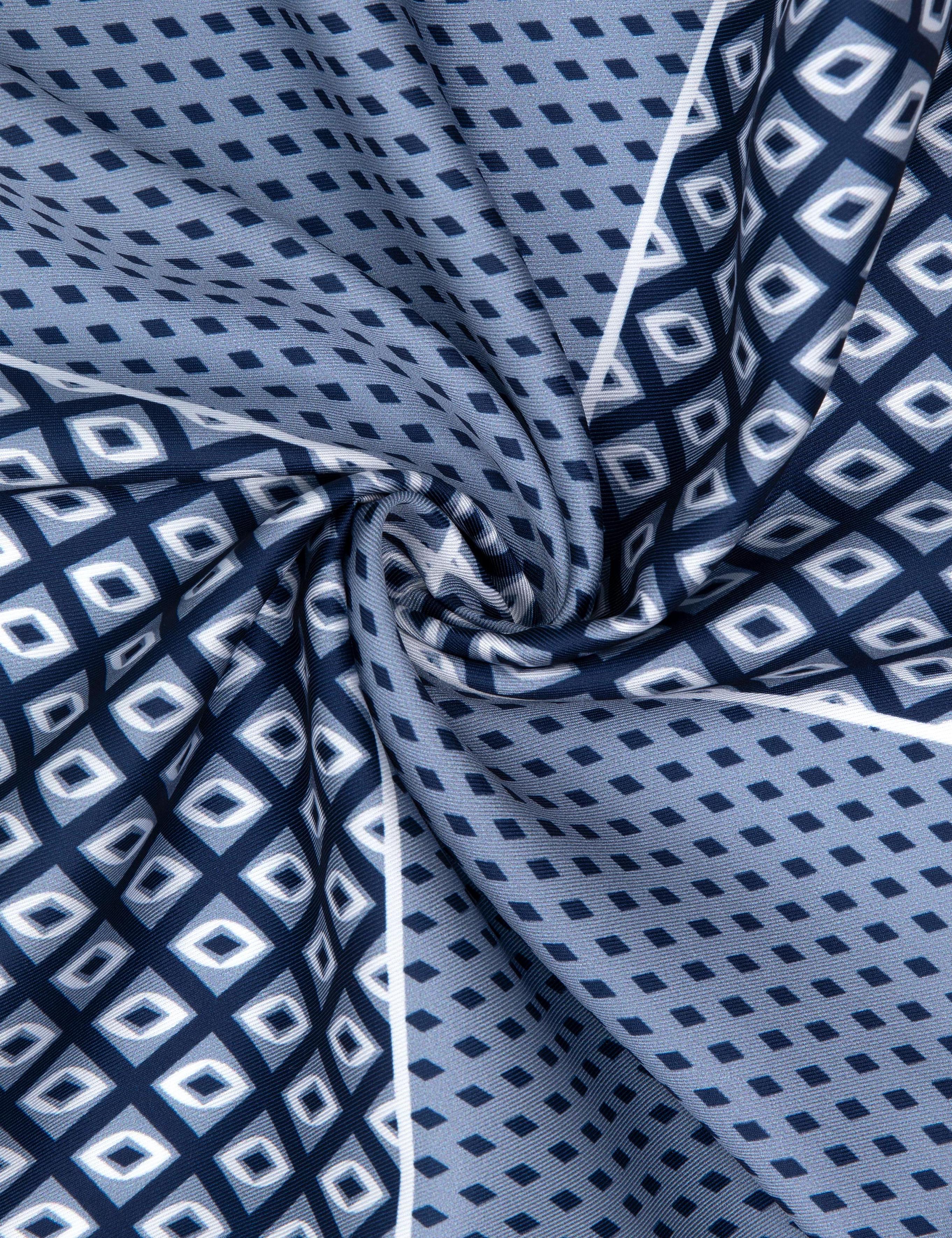 Lacivert Desenli Mendil