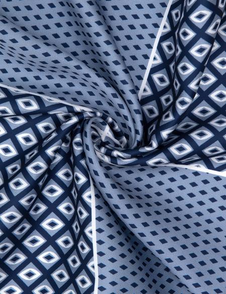 Lacivert Desenli Mendil - 50305217002