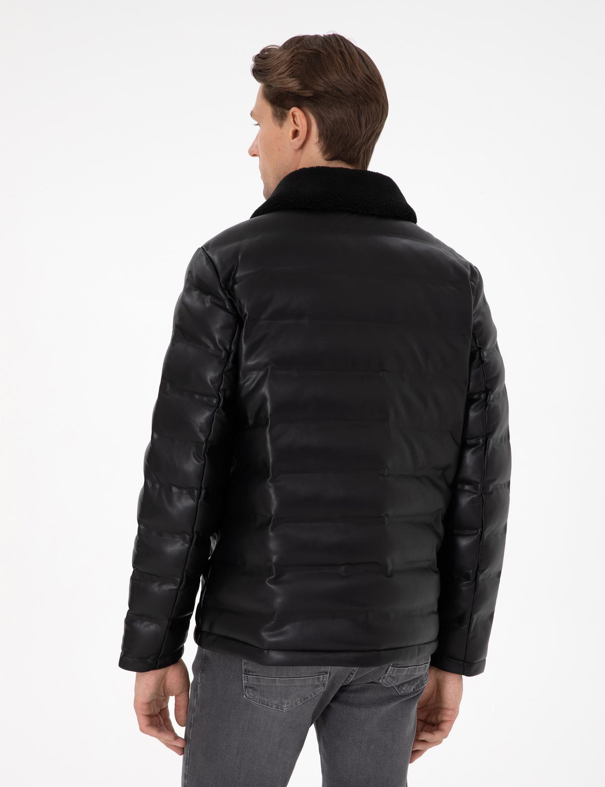 Siyah Suni Deri Mont - 50300555007