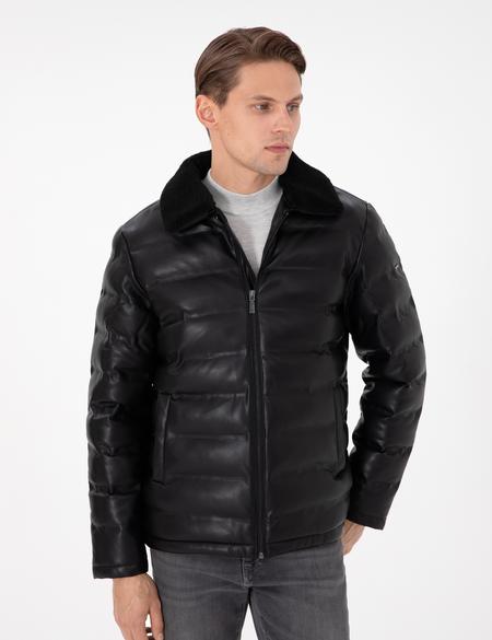 Siyah Suni Deri Mont - 50300555007