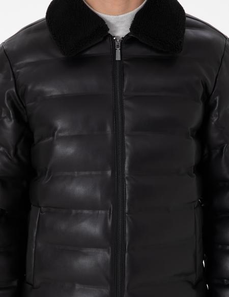 Siyah Suni Deri Mont - 50300555007