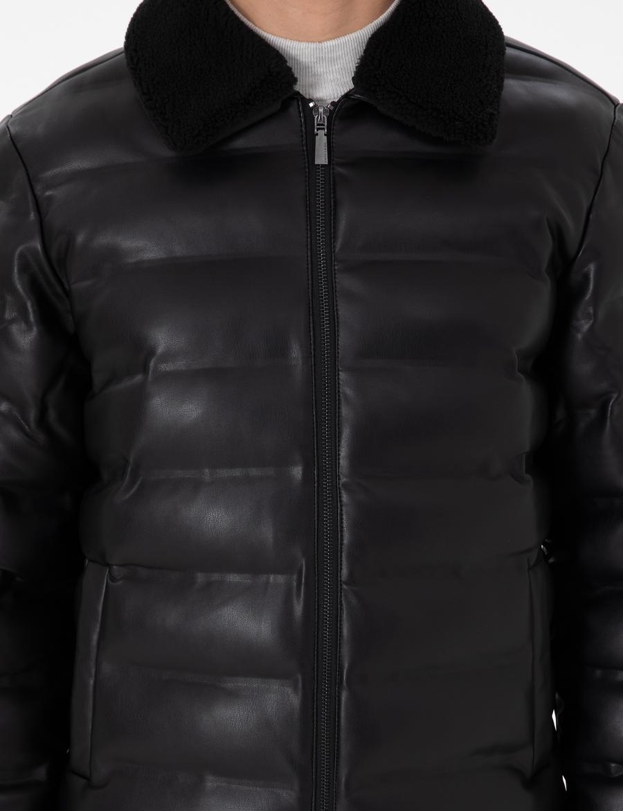 Siyah Suni Deri Mont