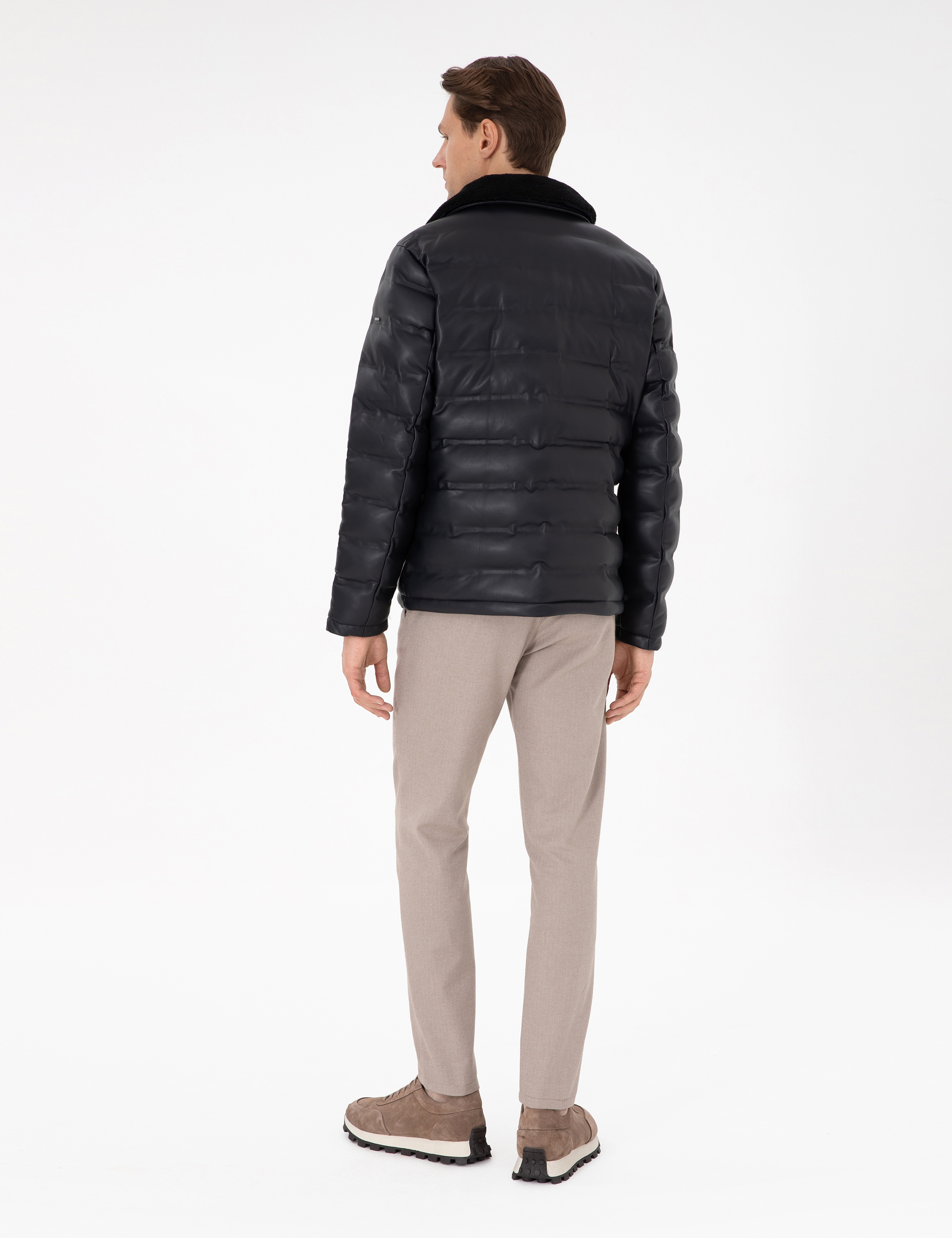 Bej Slim Fit Kanvas Pantolon - Image 4