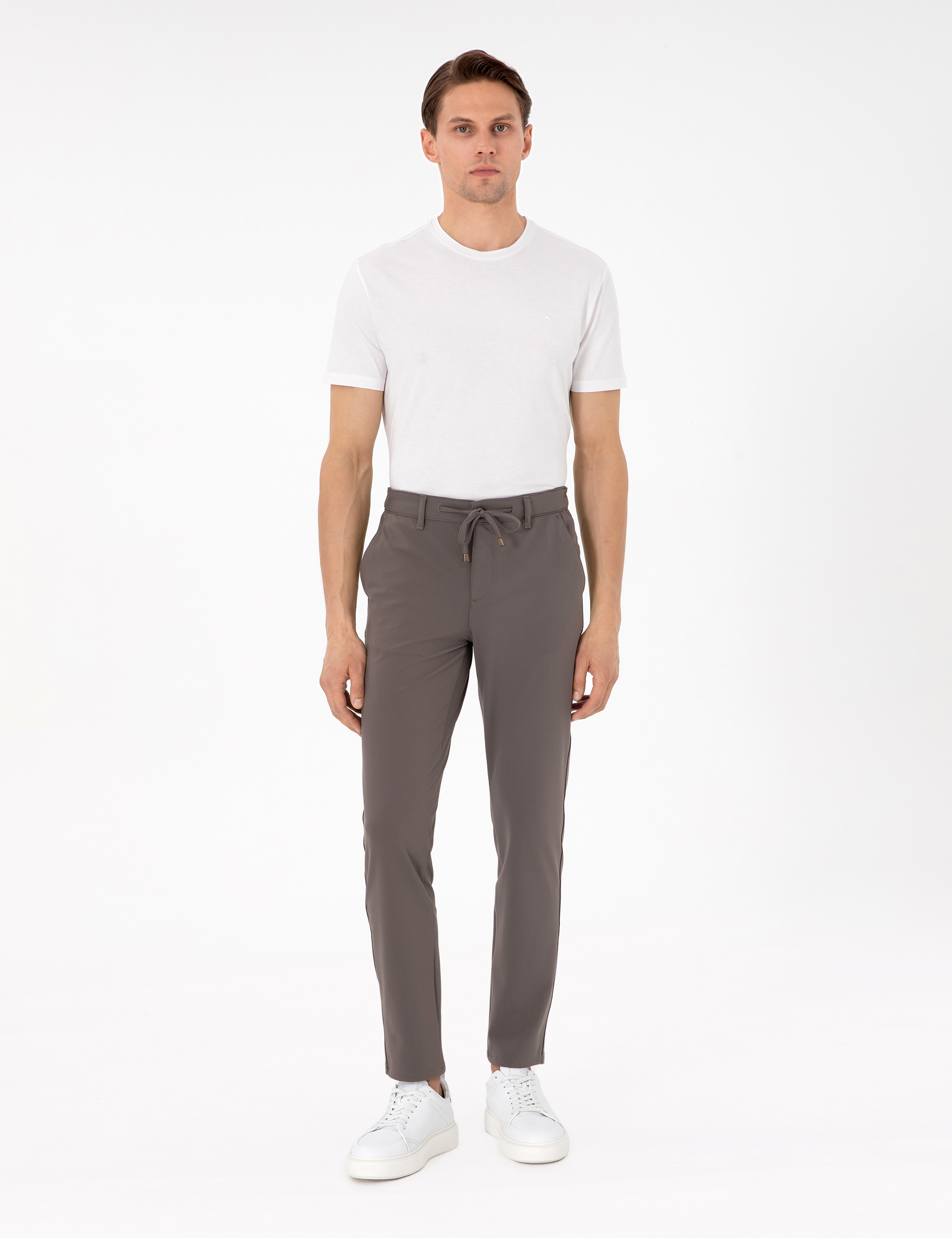 Vizon Slim Fit Esnek Jogger Kanvas Pantolon - Image 1