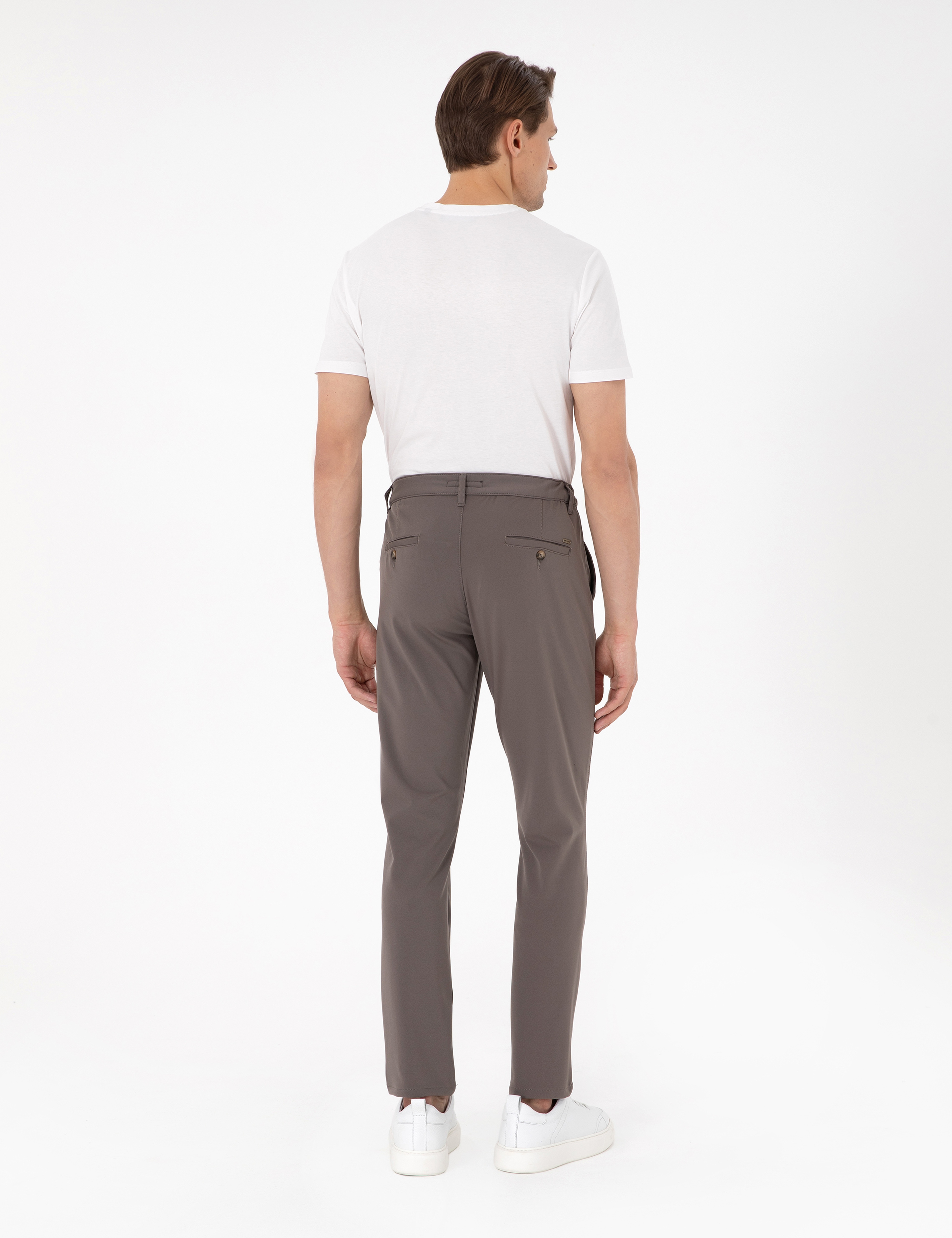 Vizon Slim Fit Esnek Jogger Kanvas Pantolon - Image 4
