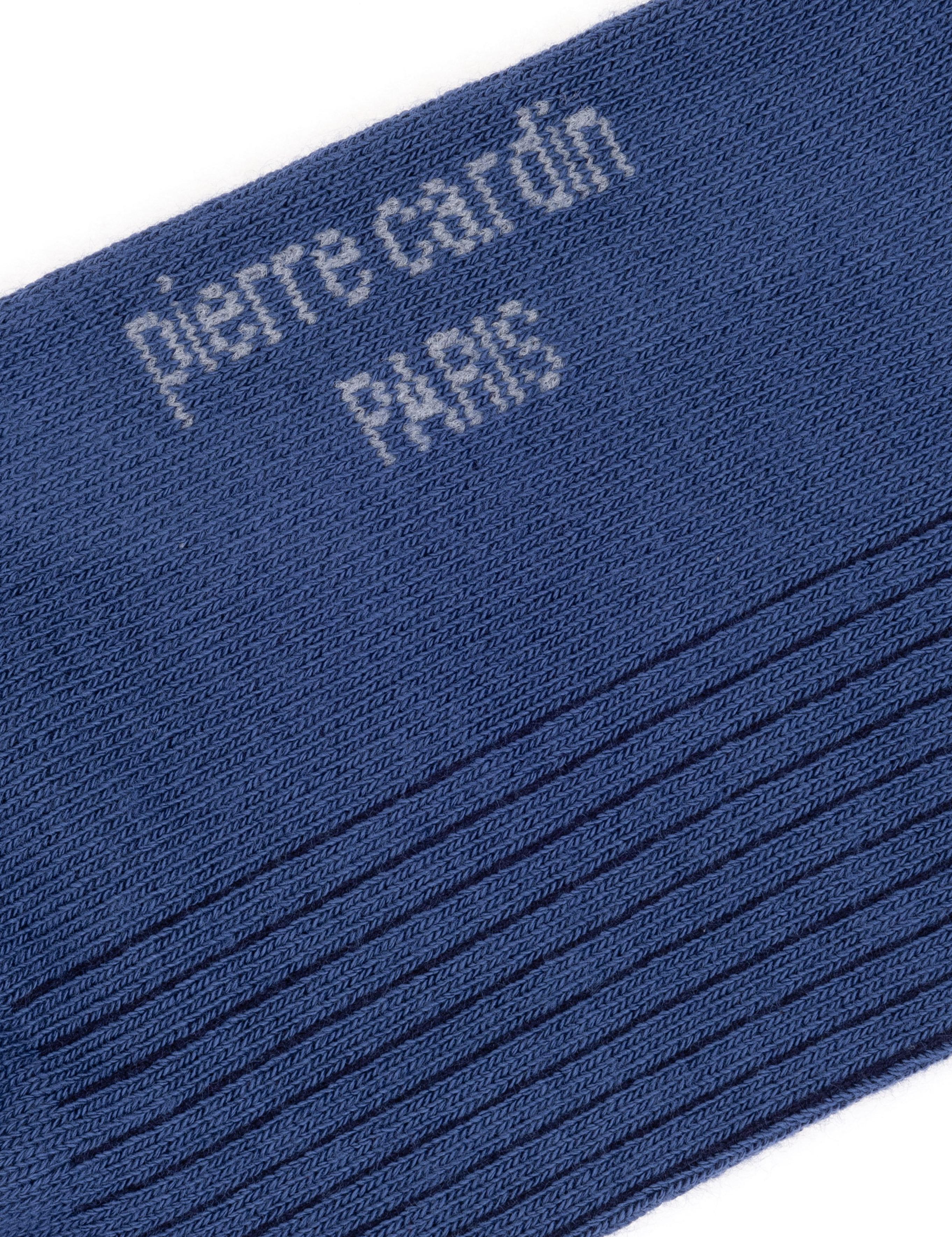 Erkek Bambu Karışımlı Mavi Soket Desenli Çorap